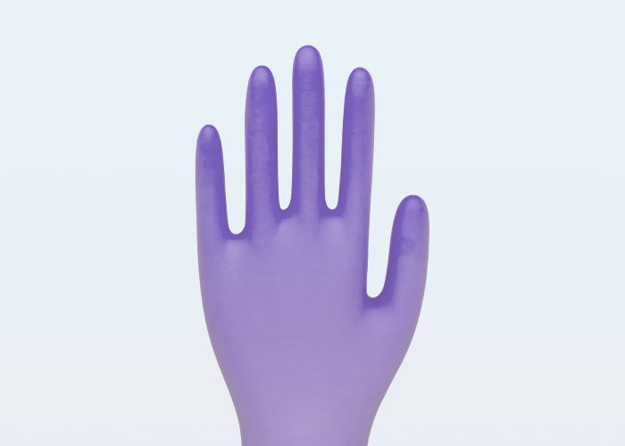 Kingfa® Chemotherapy Resistant Nitrile Examination Gloves - Purple - 1 Case (100 Gloves x 10 Boxes)